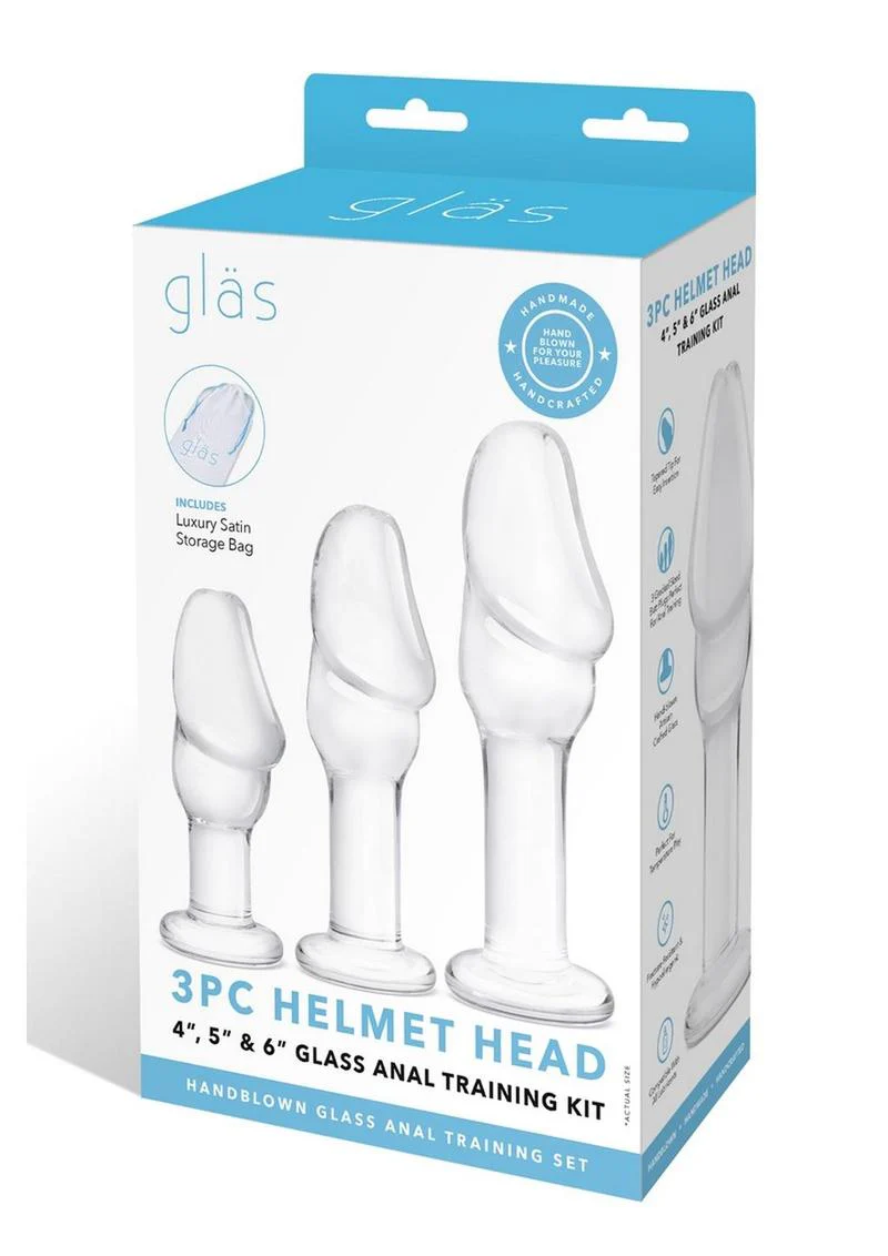 Glas 3pc Helmet Head Glass Anal Training Kit - Image 4