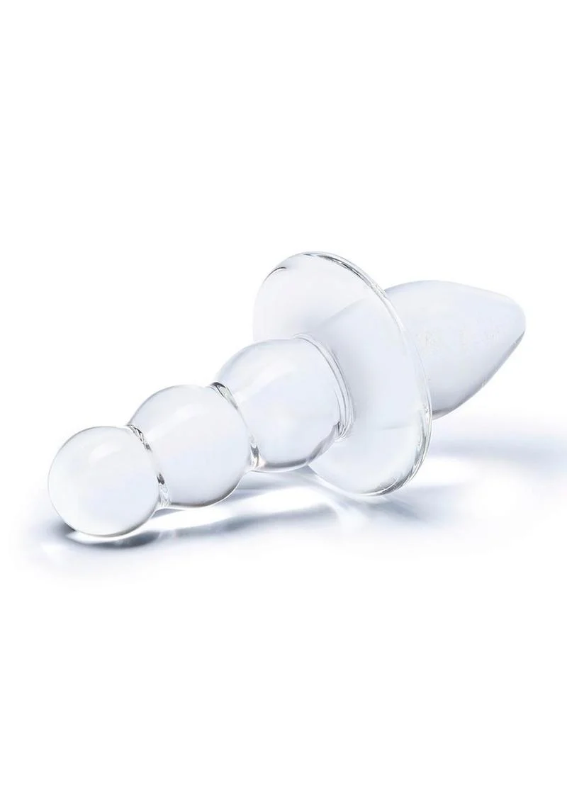 Gläs 4.5 Inch Titus Hand Blown Beaded Glass Butt Plug - Image 2