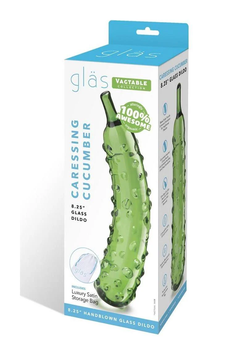 Glas Caressing Cucumber Glass Dildo - Image 4