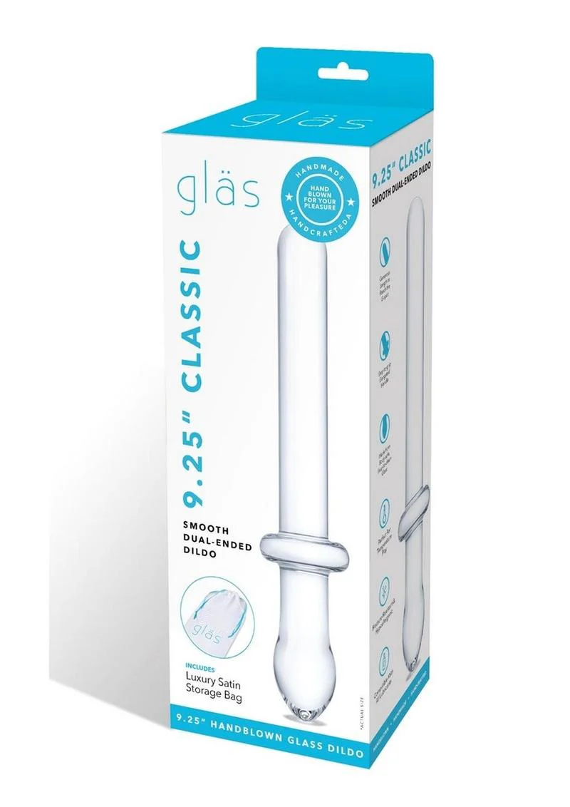 Glas Classic Smooth Dual Ended Glass Dildo - Image 4