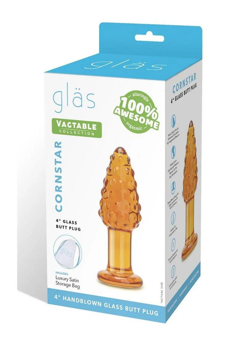 Gläs Cornstar 4 Inch Glass Butt Plug - Image 2