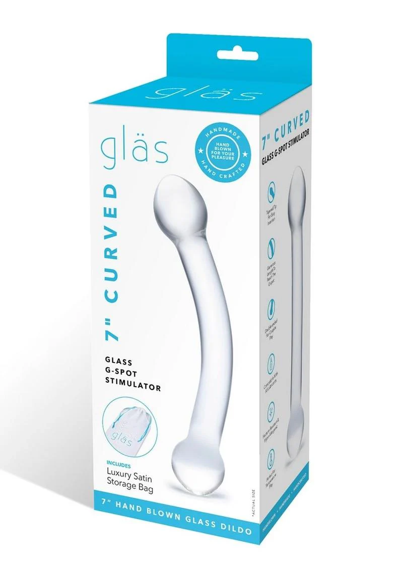 Glas Curved Glass G-Spot Stimulator Dildo - Image 4