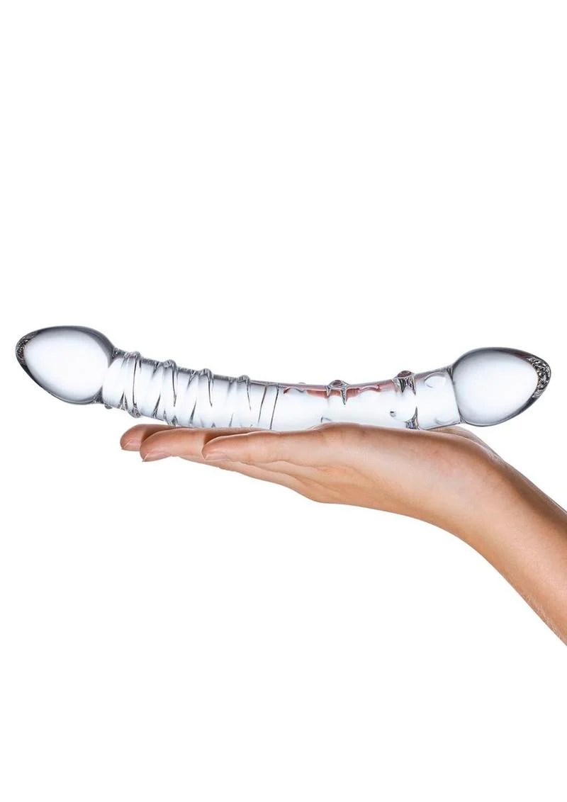 Glas Double Trouble Hand Blown Glass Dildo - Image 2