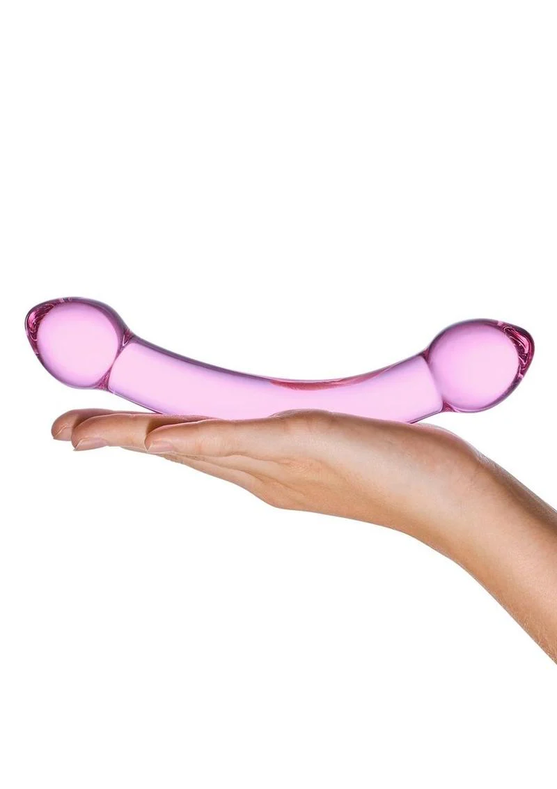 Glas Double Trouble Purple Dildo With Comfortable Length - Image 3