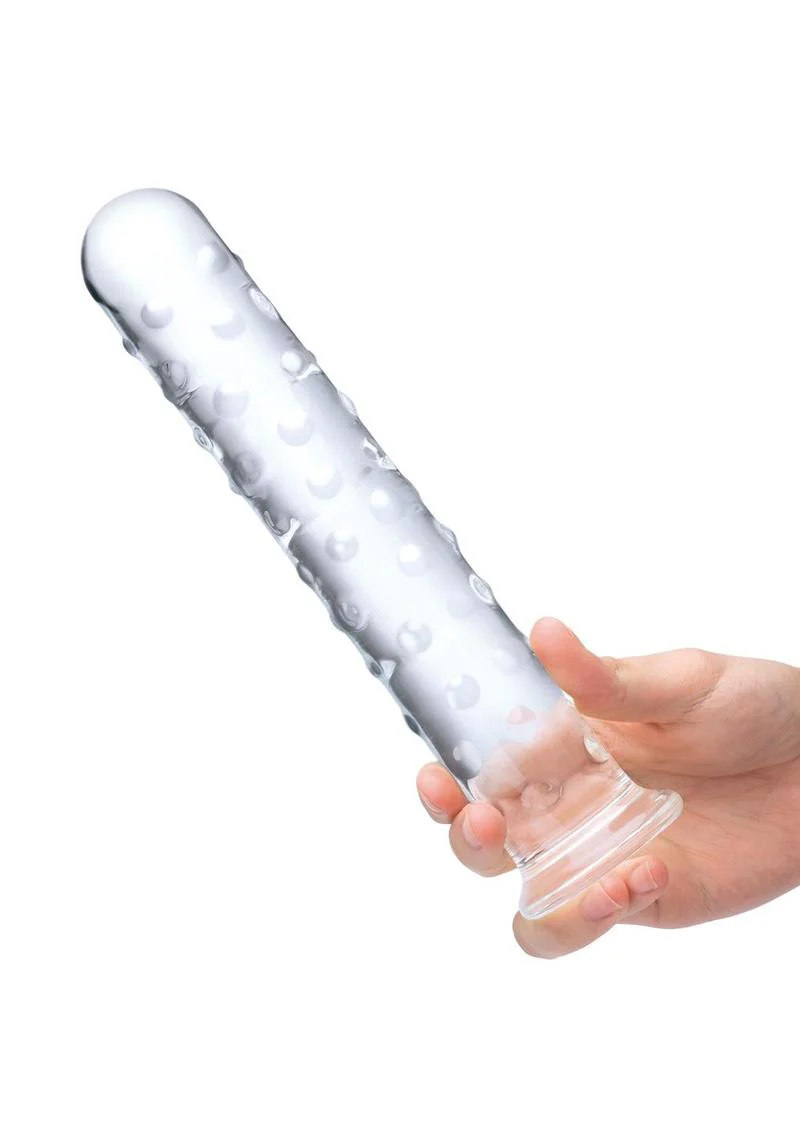 Glas Extra Large Glass Dildo With Luxury Satin Storage Bag - Image 3
