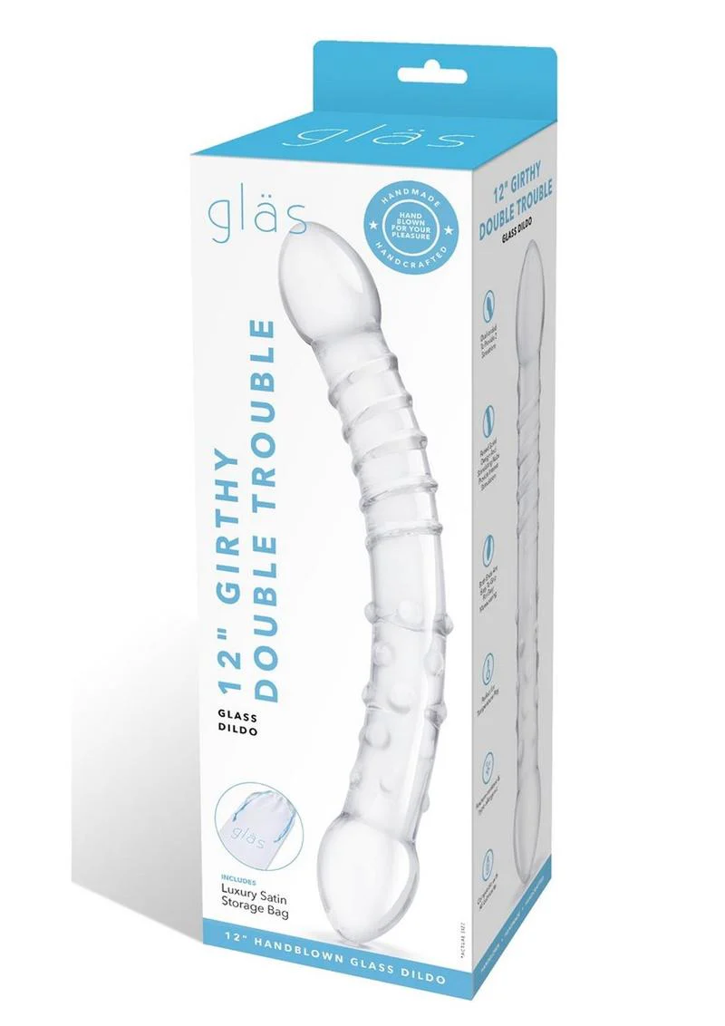 Glas Girthy Double Trouble Glass Dildo - Image 4
