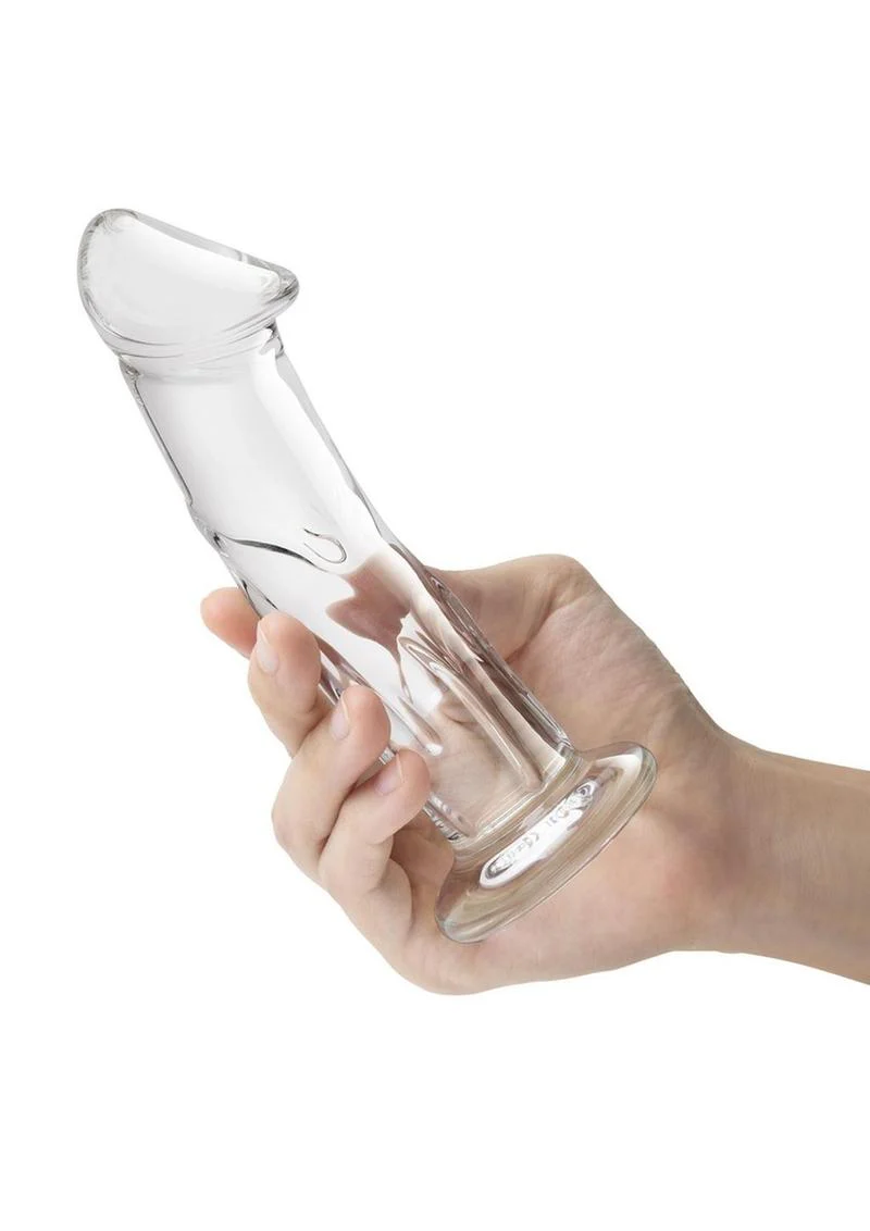 Glas Glass Dildo with Veins And Flat Base - Image 3