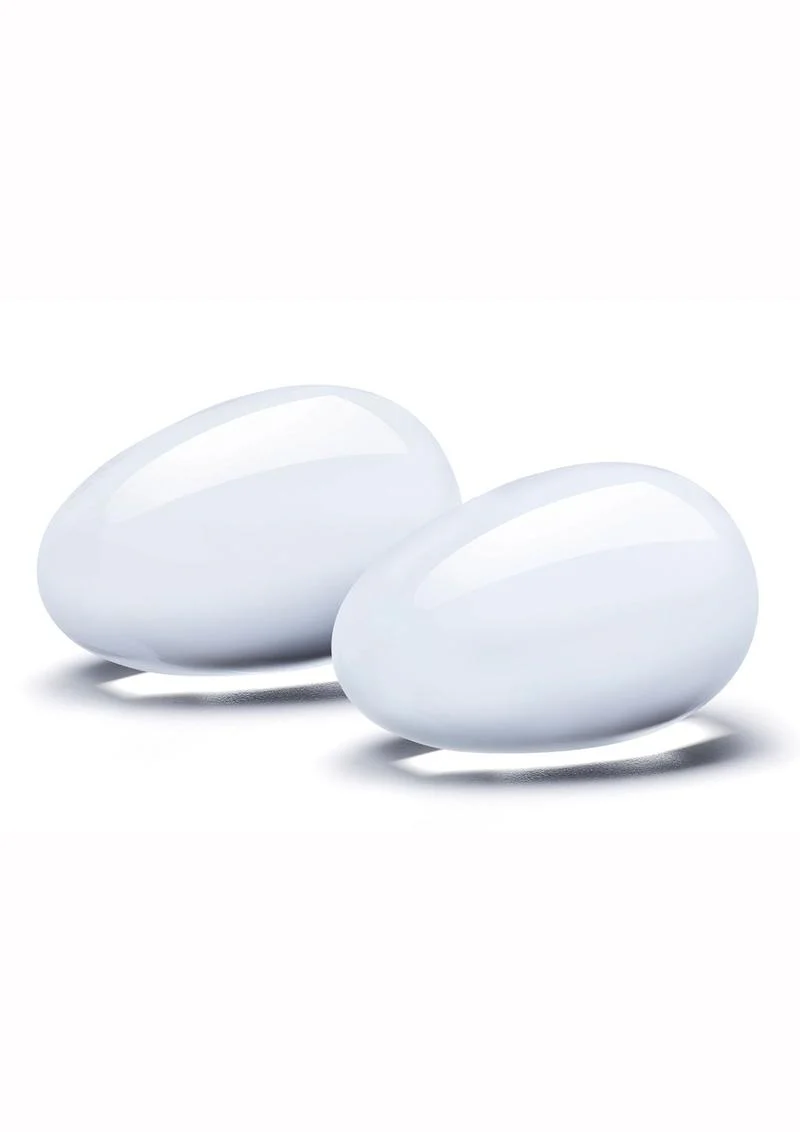 Glas Glass Yoni Eggs Set with Luxury Satin Storage Bag
