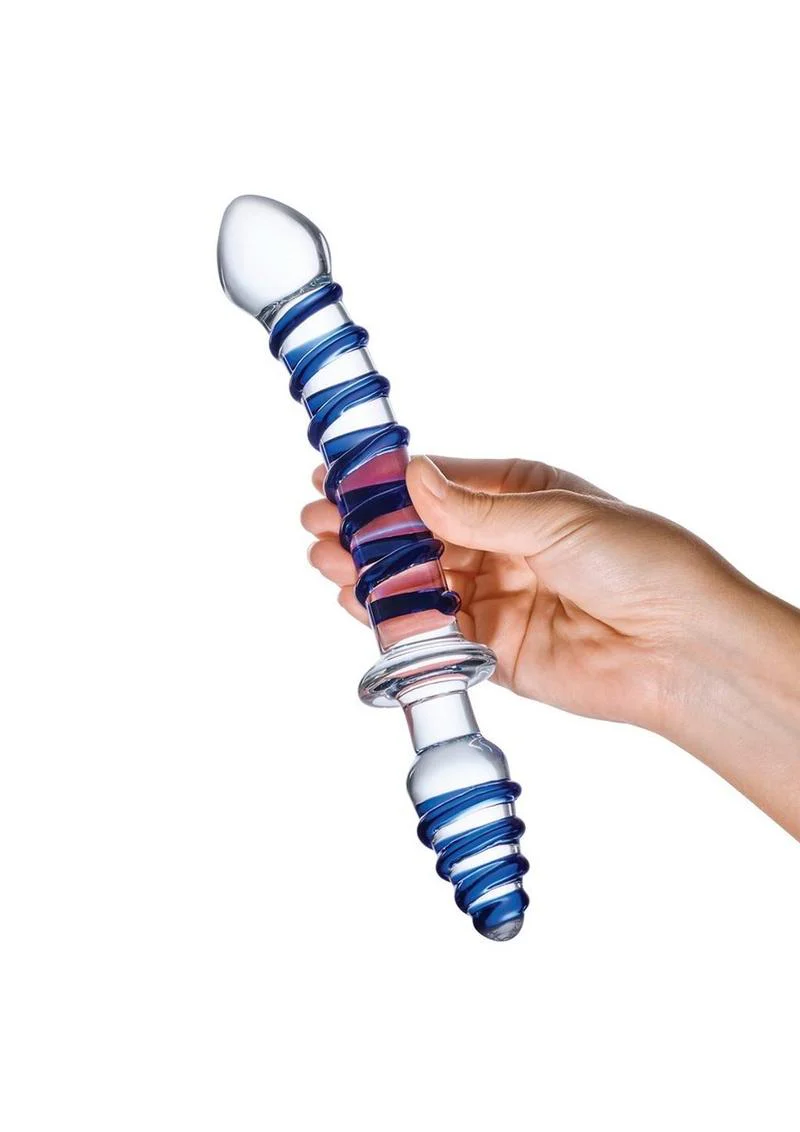 Glas Mr. Swirly Double Blown Glass Butt Plug - Image 3