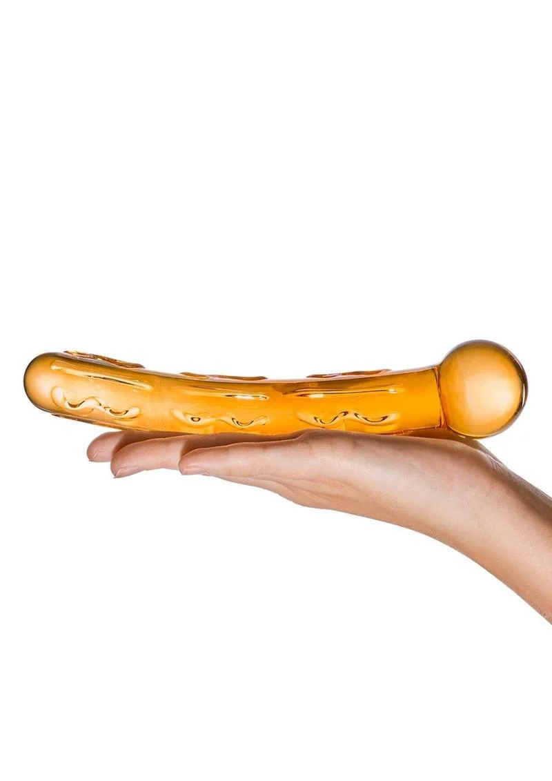 Glas Orange Tickler Hand Blown Glass Design Dildo - Image 2