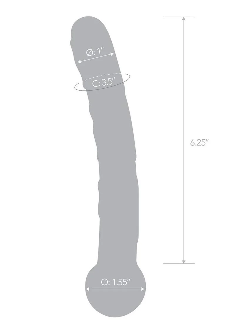 Glas Orange Tickler Hand Blown Glass Design Dildo - Image 3