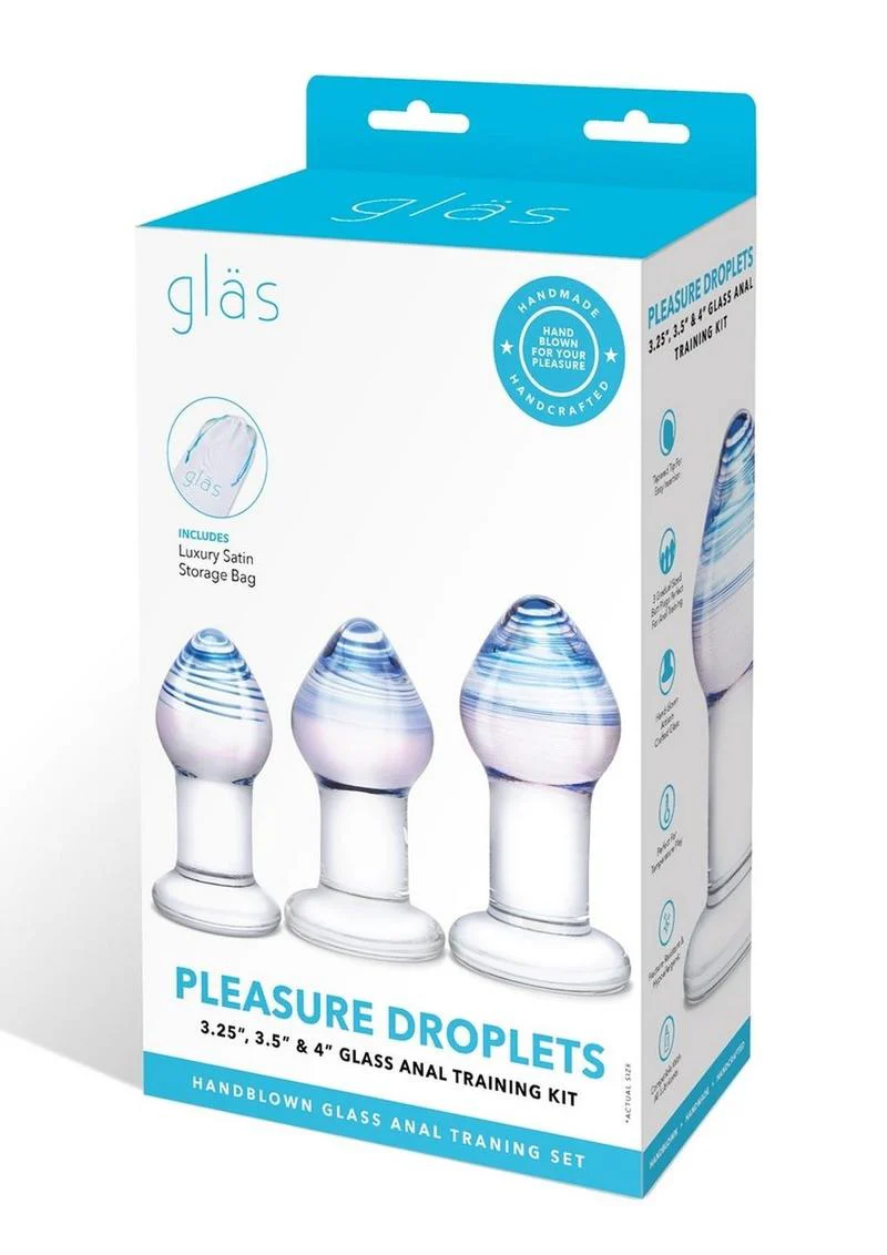 Gläs Pleasure Droplets Glass Anal Training Kit - Image 4