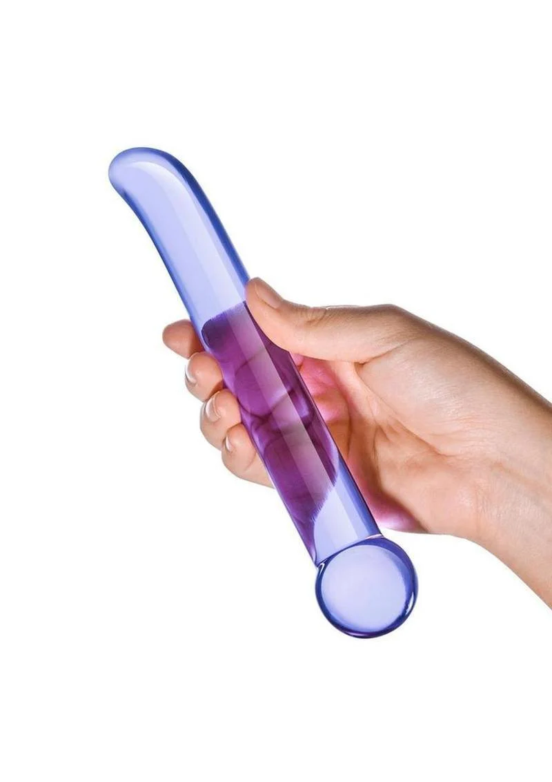 Glas Purple G Spot Tickler With Luxury Satin Storage Bag - Image 2