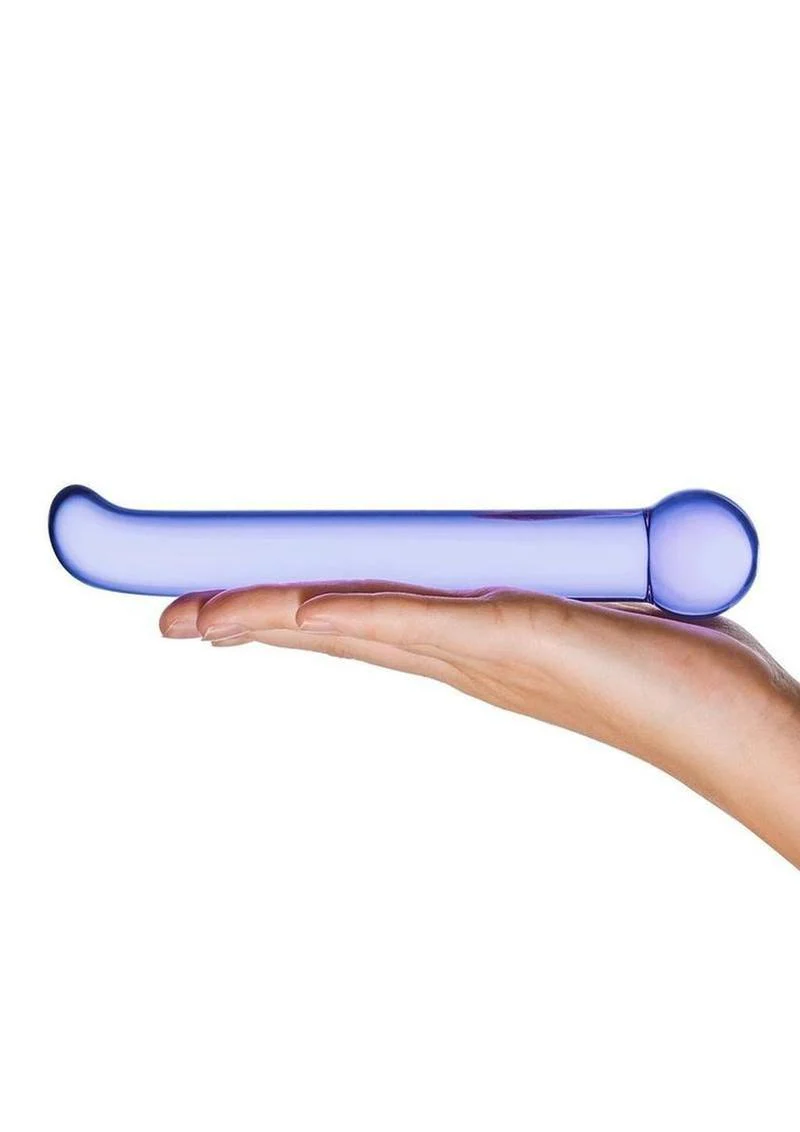 Glas Purple G Spot Tickler With Luxury Satin Storage Bag - Image 3