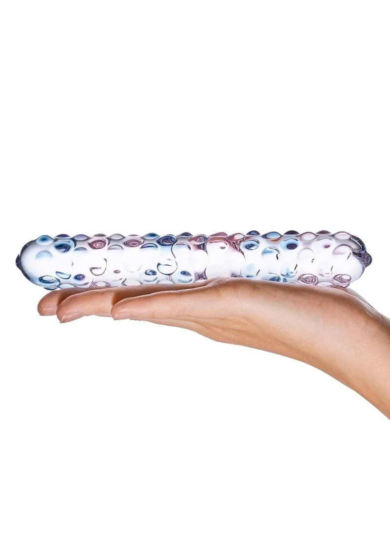 Glas Purple Rose Rose Nubby Glass Dildo - Image 2