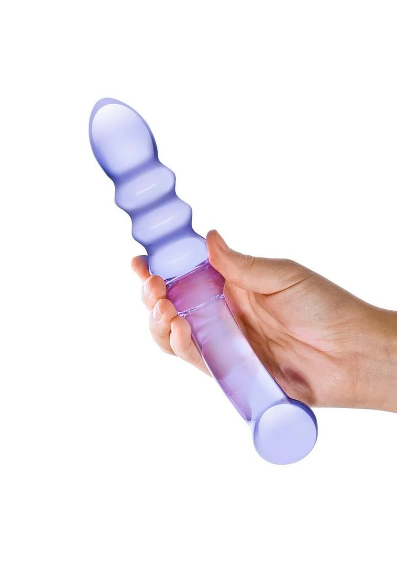 Glas Rain Ribbed With Handcrafted Luxury Glass Dildo Success - Image 2