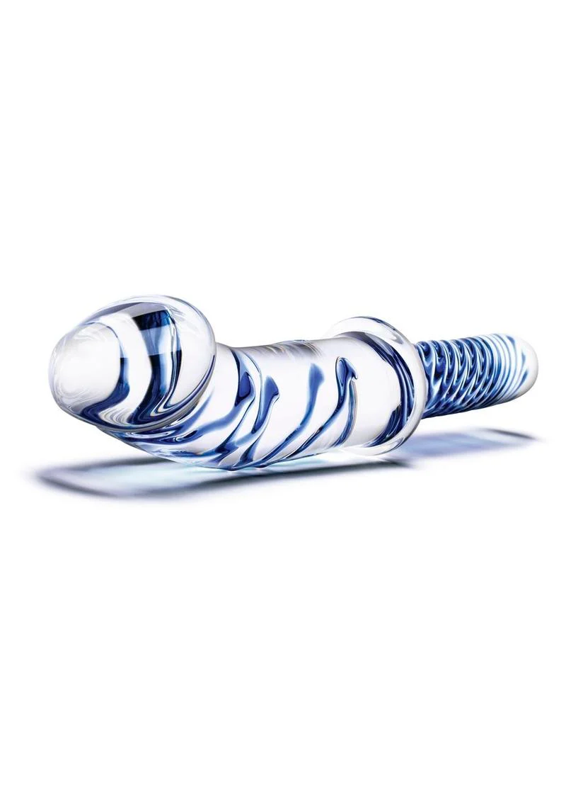 Glas Realistic Double Ended Glass Dildo with Handle - Image 2