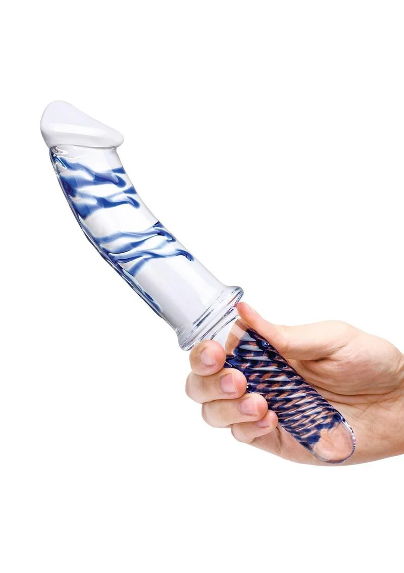Glas Realistic Double Ended Glass Dildo with Handle - Image 3