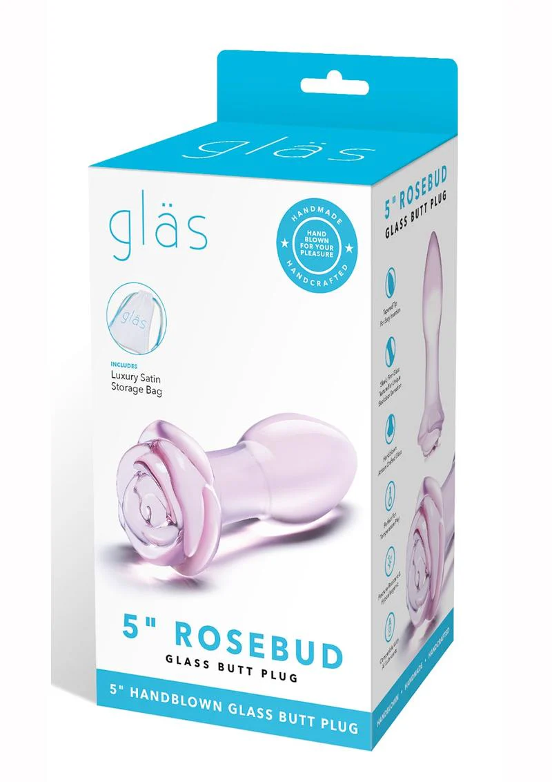 Gläs Rosebud Glass Butt Plug - Image 4