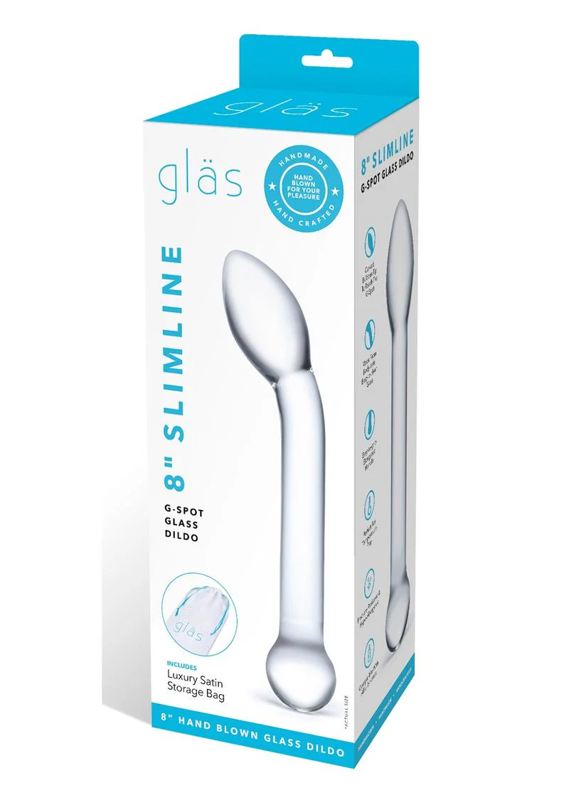 Glas Slimline G Spot And Handcrafted Pleasure Toy Glass Dildo - Image 4