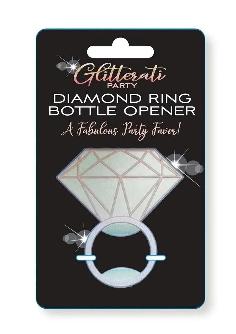 Glitterati Diamond Ring Bottle Opener Fabulous Party Favor - Image 2