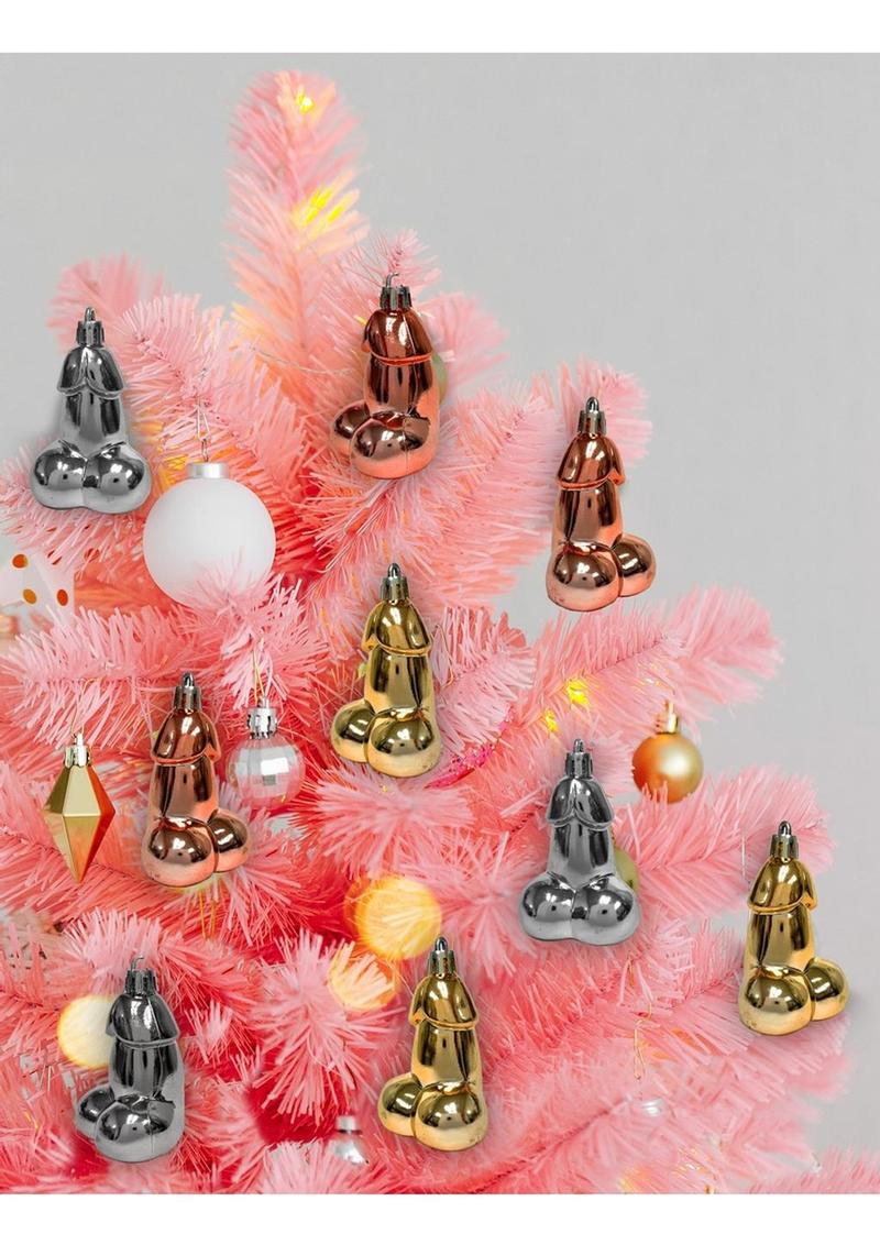 Glitterati Metallic Penis Party Ornaments - Image 2