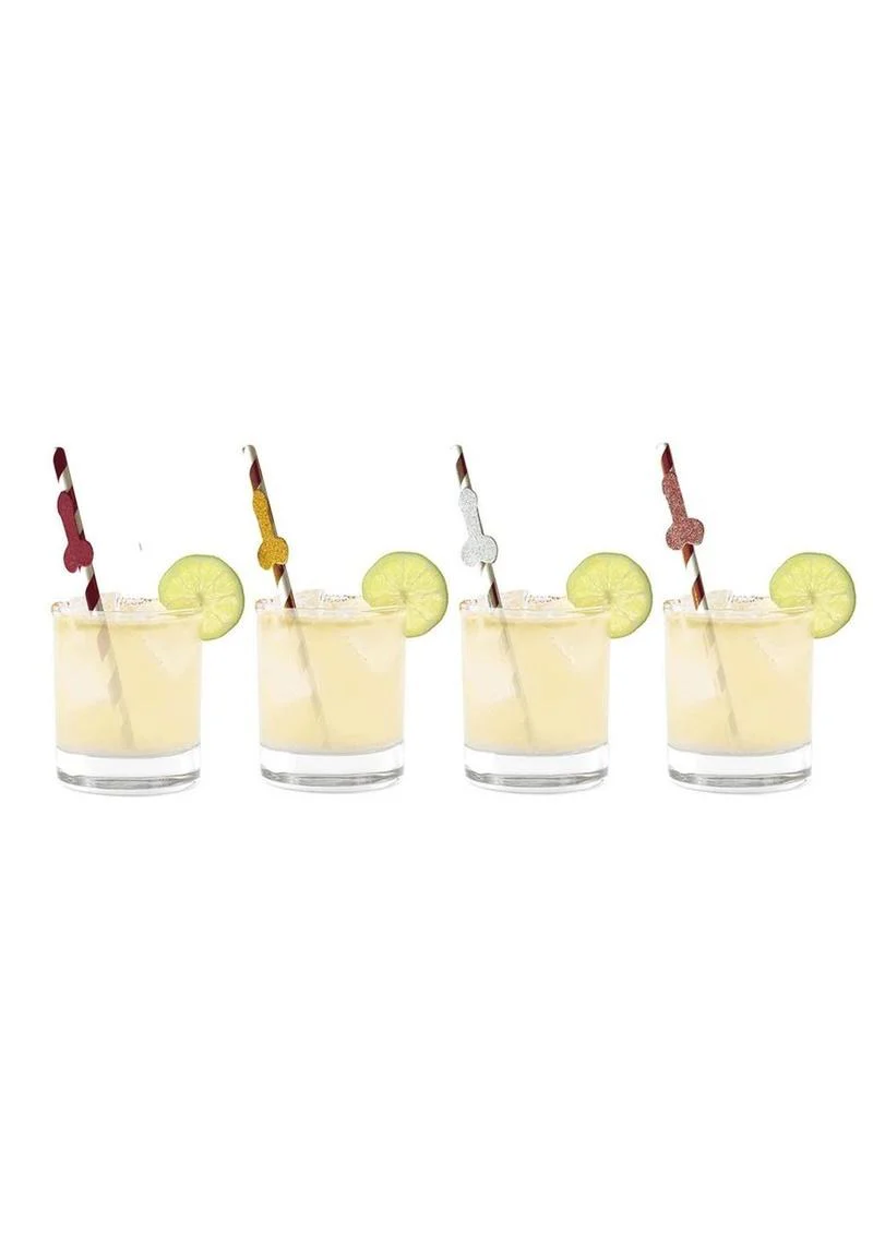 Glitterati Penis Party 8-Pack Celebration Straws Perfect for Parties - Image 3