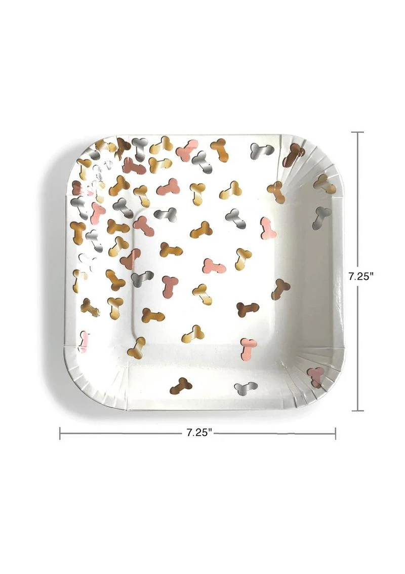 Glitterati Penis Party Paper Plates - Image 2