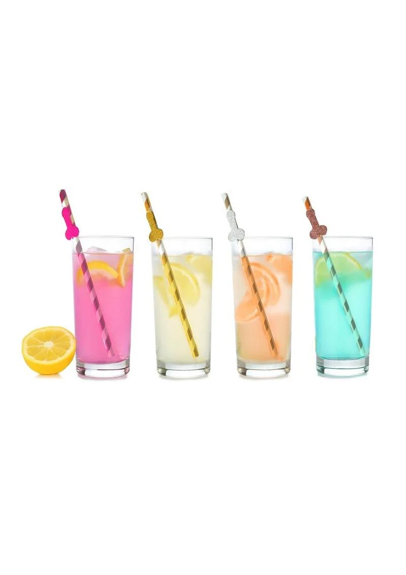 Glitterati Penis Party Straws - Image 2
