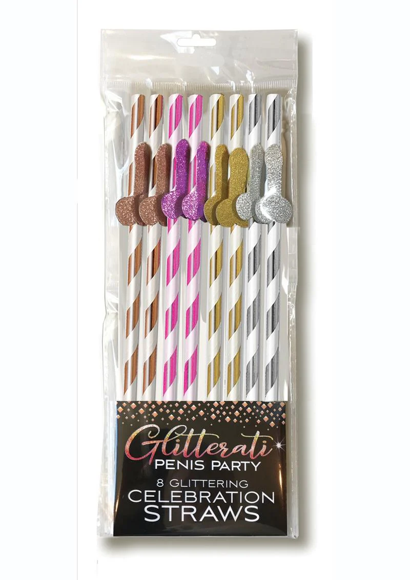 Glitterati Penis Party Straws - Image 3