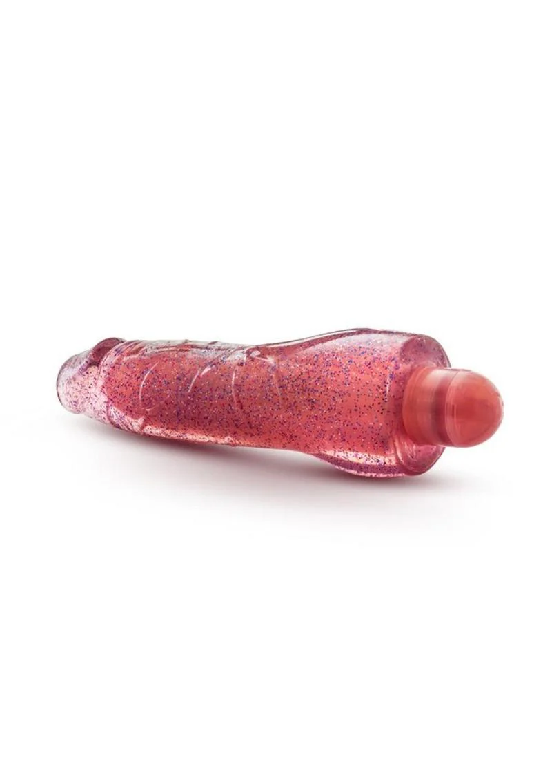 Glow Dicks Molly 8 Inch Glitter Vibrator with Color Changing Lights - Image 2