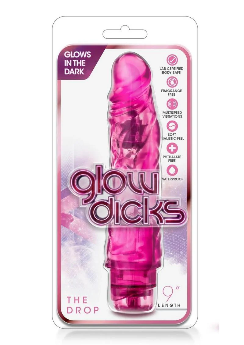 Glow Dicks The Drop Waterproof Multi-Speed Vibrating Dildo - Image 2