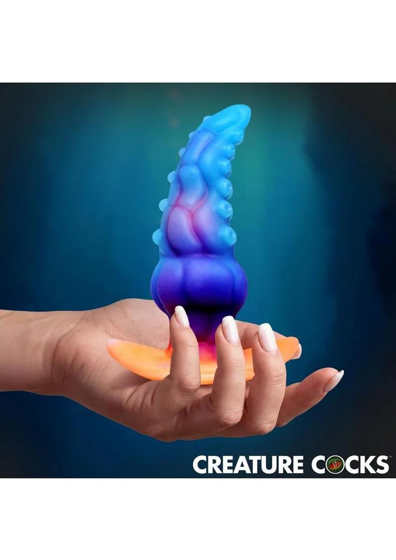 Glowtopus Glow in the Dark Silicone Anal Plug - Image 3