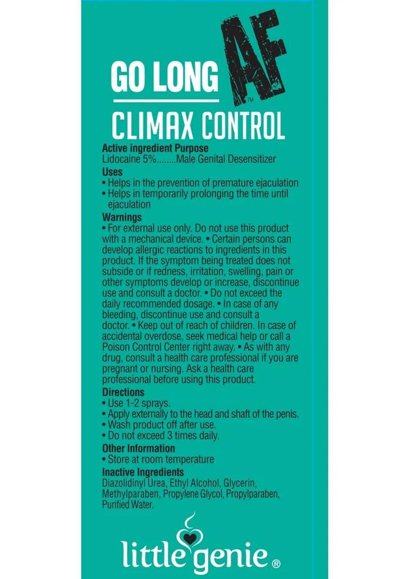 Go Long AF Climax Control Prolonging Spray - Image 2