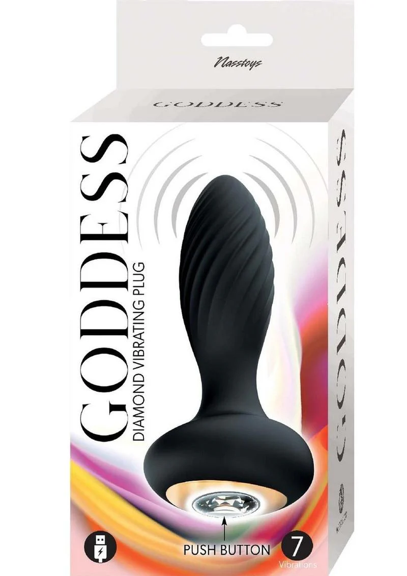 Goddess Diamond Vibrating Rechargeable Plug - Image 4