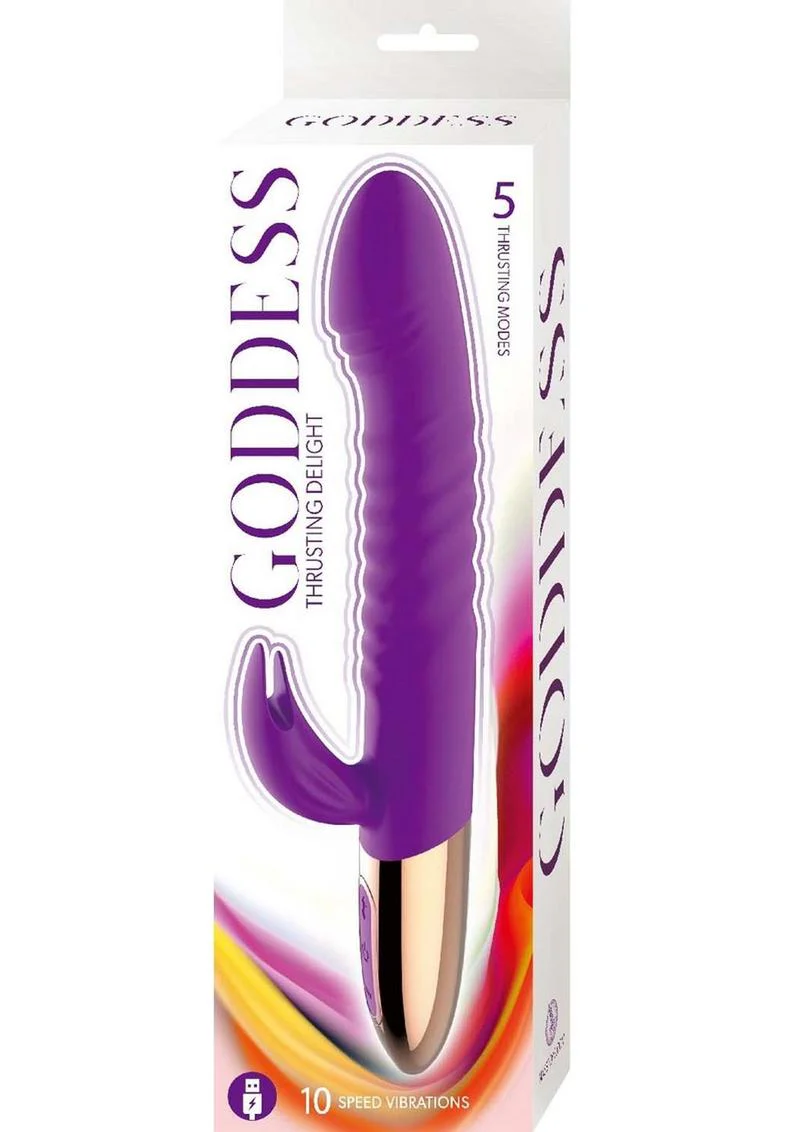 Goddess Thrusting Delight Recharge Rabbit Vibrator - Image 8