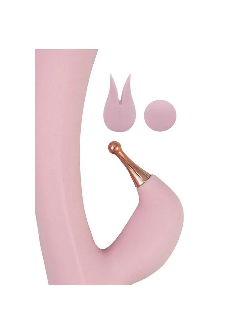 Goddess Tri-Tip Rechargeable Silicone Rabbit Vibrator - Image 6