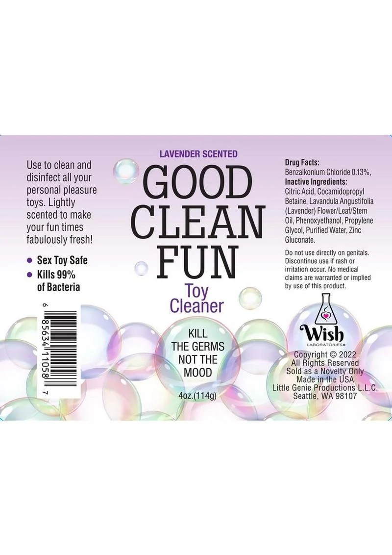 Good Clean Fun Toy Cleaner Lavender Scented - Image 3