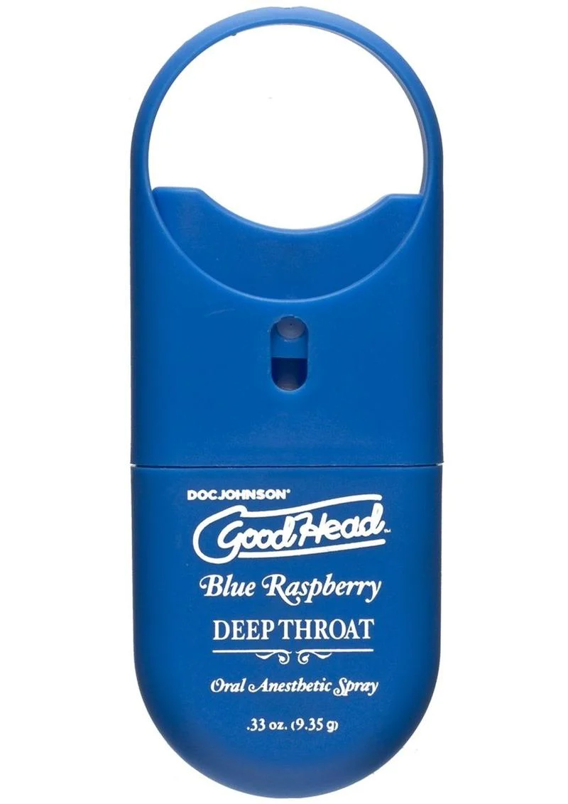 Good Head Deep Throat To Go Oral Spray Blue Raspberry - Image 2
