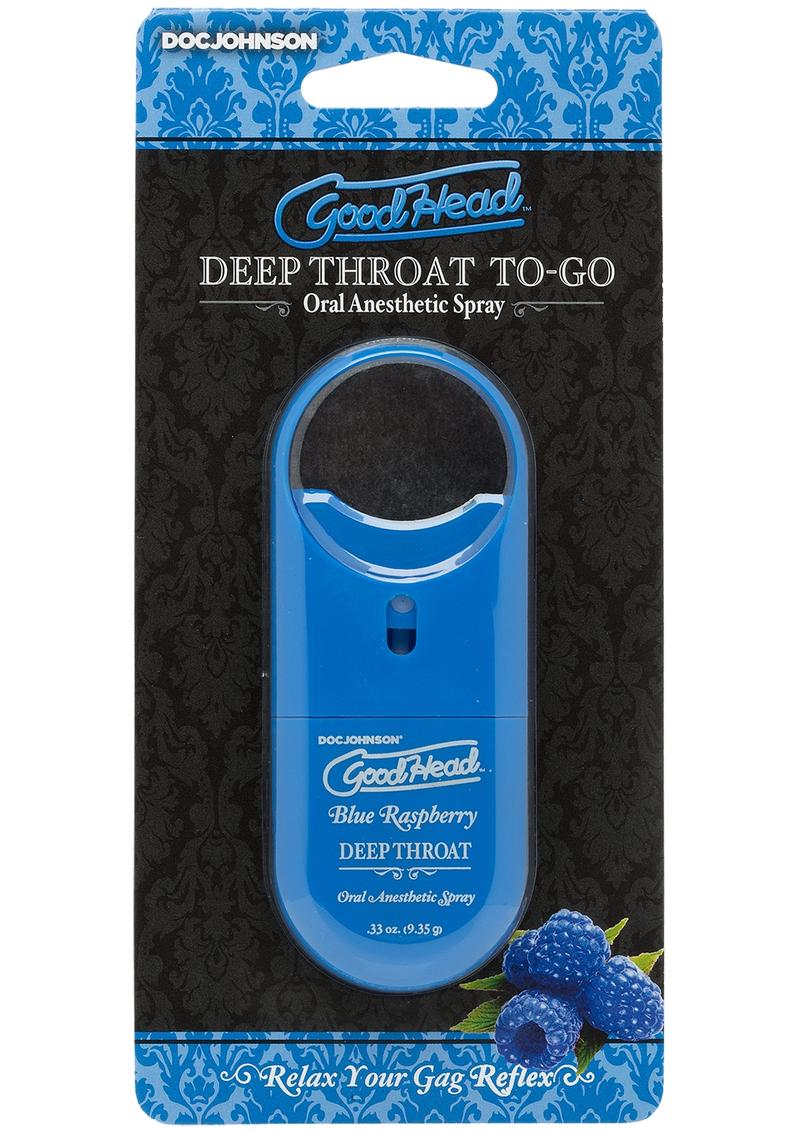 Good Head Deep Throat To Go Oral Spray Blue Raspberry - Image 3