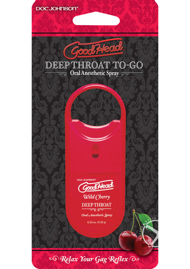 Good Head Deep Throat To Go Oral Spray Wild Cherry - Image 2