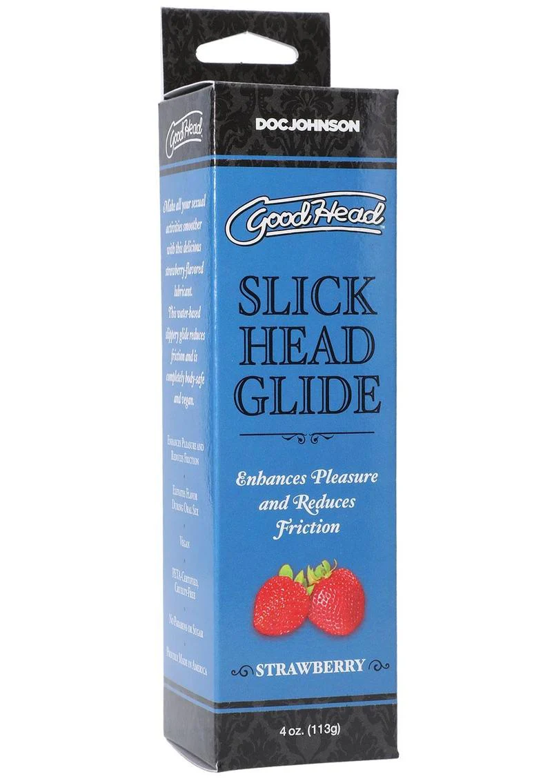Good Head Slick Head Glide Strawberry Flavored Lubricant - Image 2