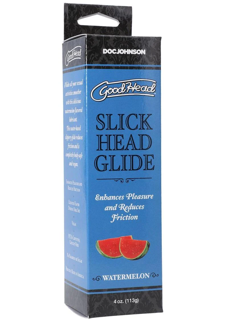 Good Head Slick Head Glide Watermelon Flavored Lubricant - Image 2