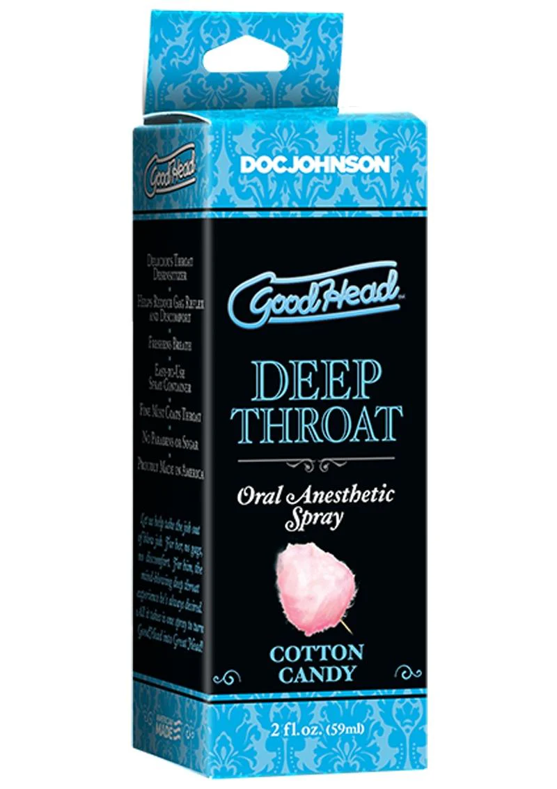 GoodHead Deep Throat Oral Anesthetic Spray Cotton Candy - Image 2