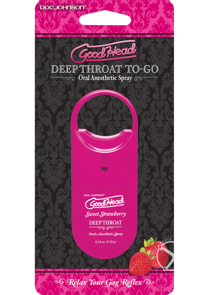 GoodHead Deep Throat To Go Oral Spray Sweet Strawberry - Image 2