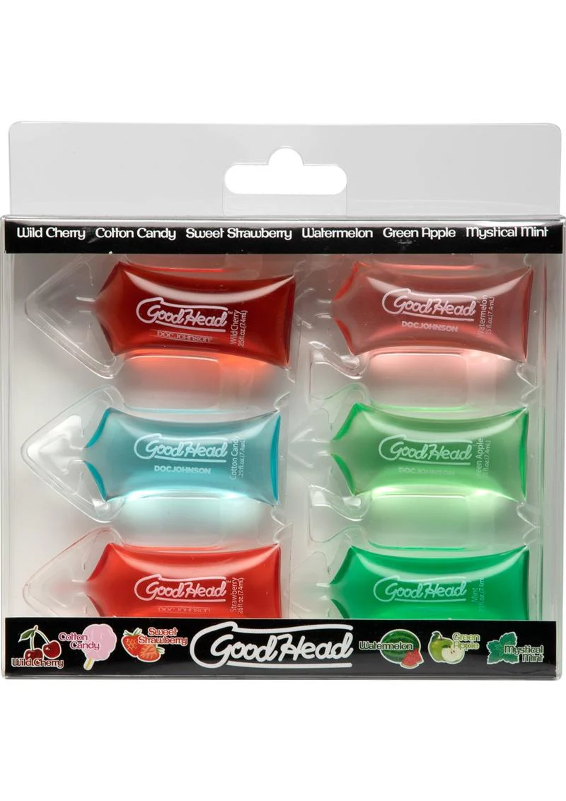 GoodHead Oral Sex Gel Flavored 6 Pack Variety Set - Image 3