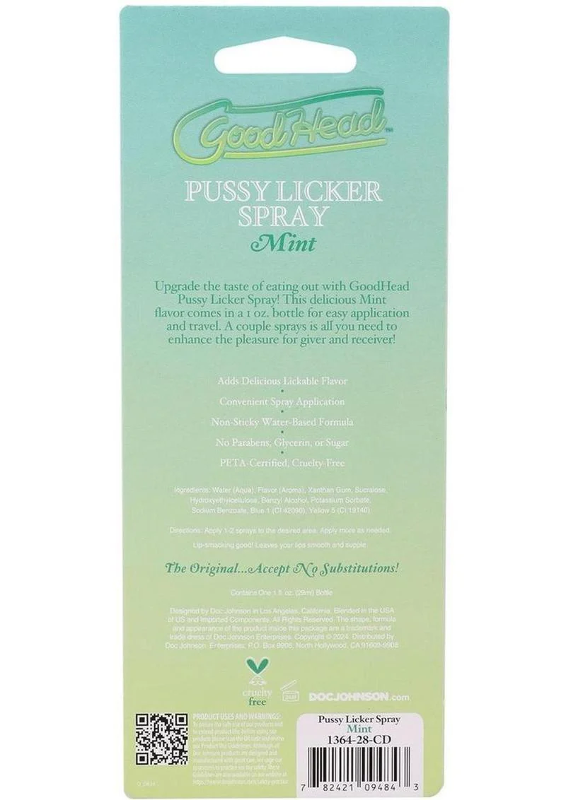 GoodHead Pussy Licker Spray Mint Flavor - Image 4