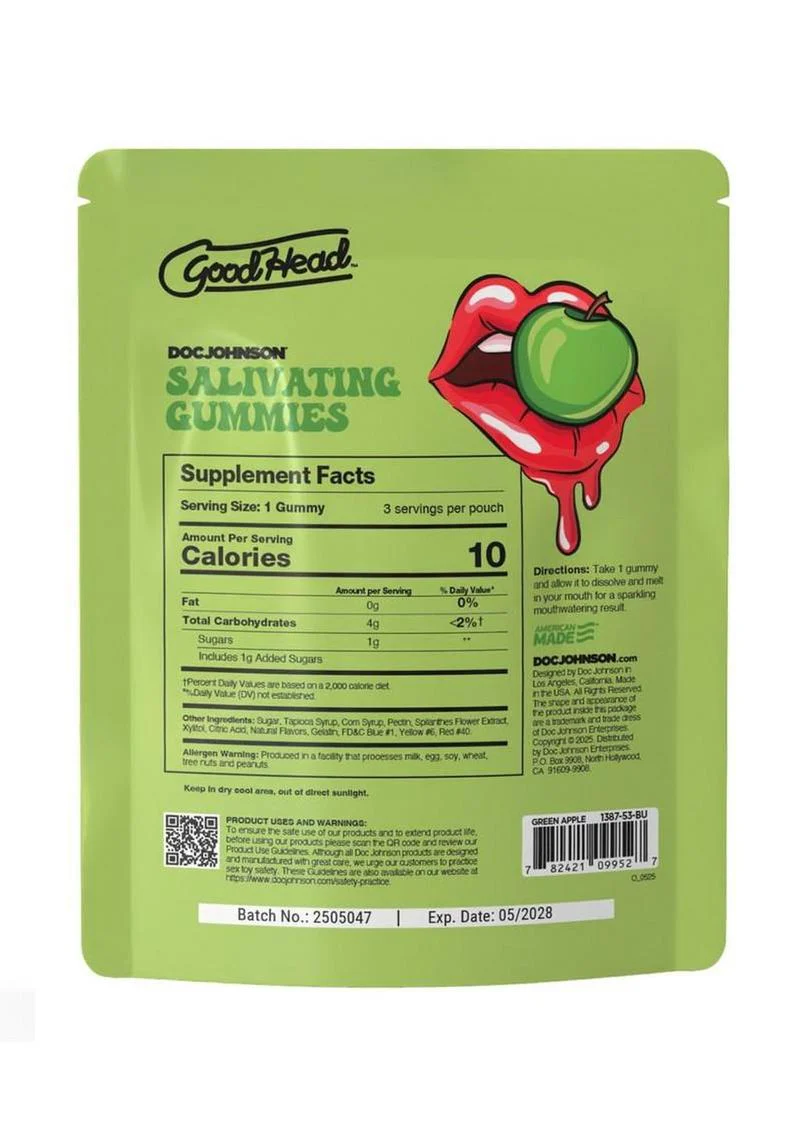 GoodHead Salivating Green Apple Gummies - Image 2