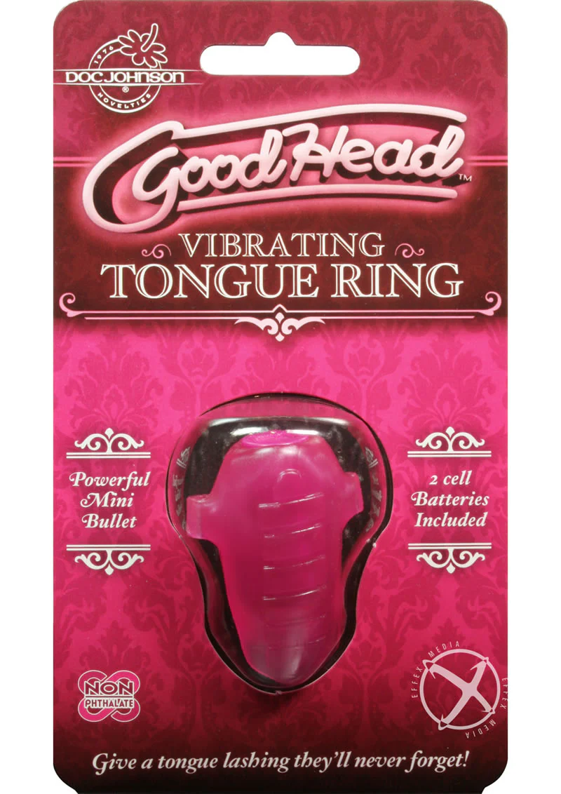 GoodHead Vibrating Tongue Ring Powerful Vibrations For Oral Pleasure - Image 3