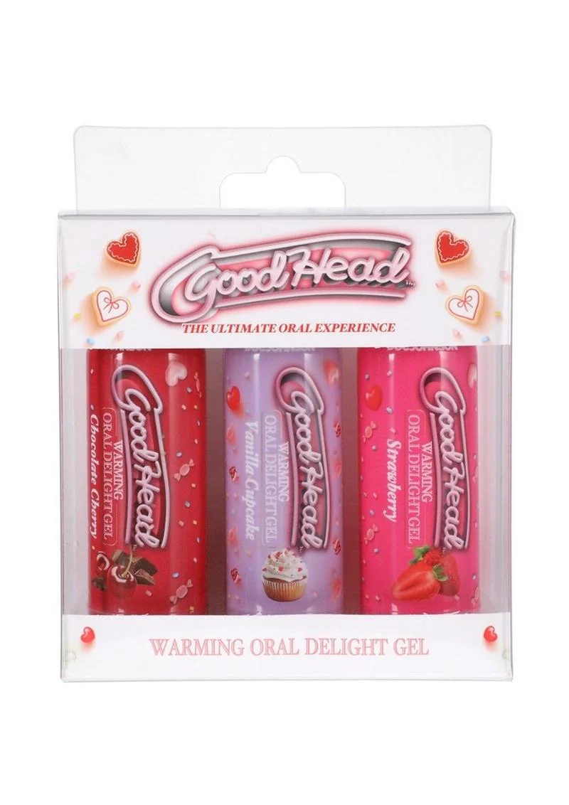GoodHead Warming Oral Delight Gel Assorted Flavors 3-Pack - Image 3